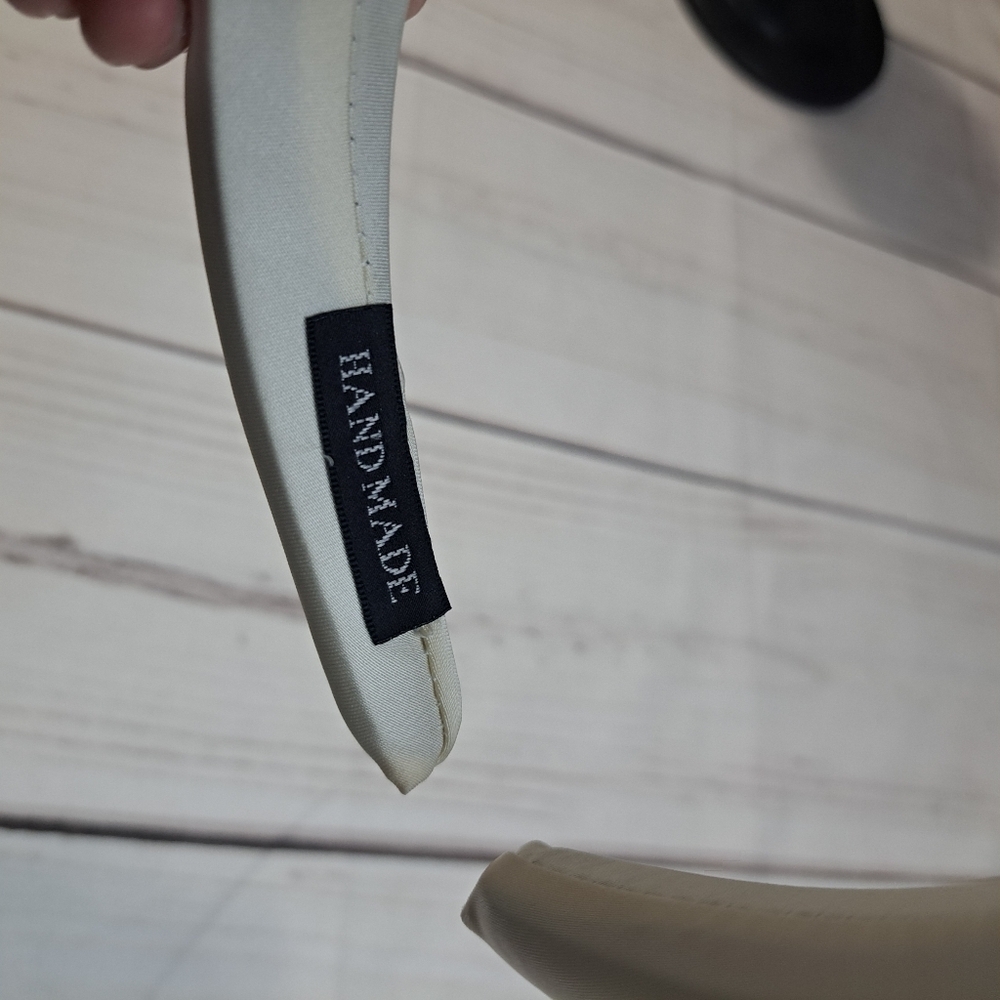 White and Gold Tone Birthday Girl Headband - Picture 2 of 3